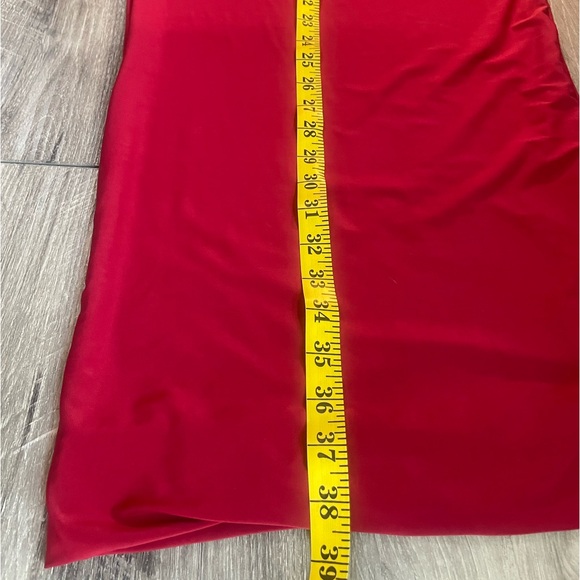 Red,Wine 2 piece dress, long pencil skirt with crop cut out top,Large, New - Picture 8 of 11